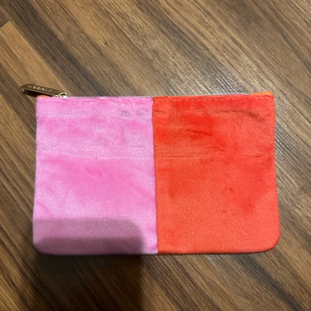 Vera Bradley Pink And Orange Cosmetic Pouch